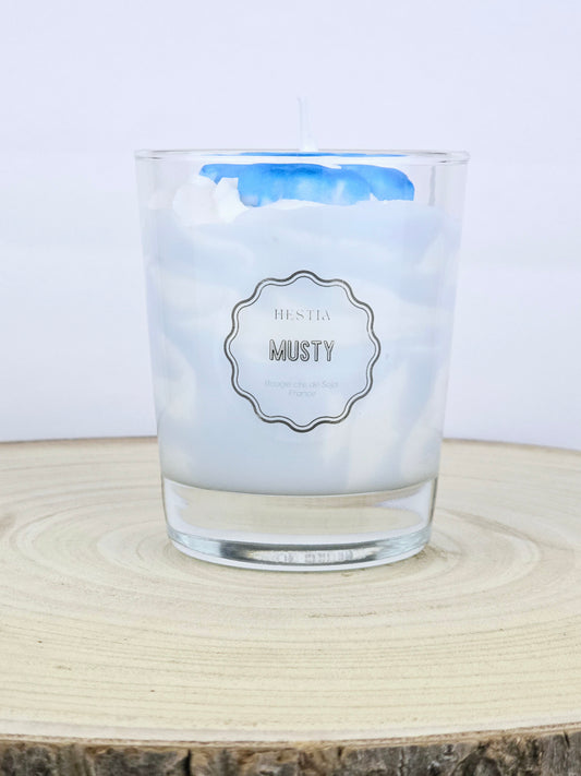 bougie parfum Musty Boys cire de soja parfum bois épicé
