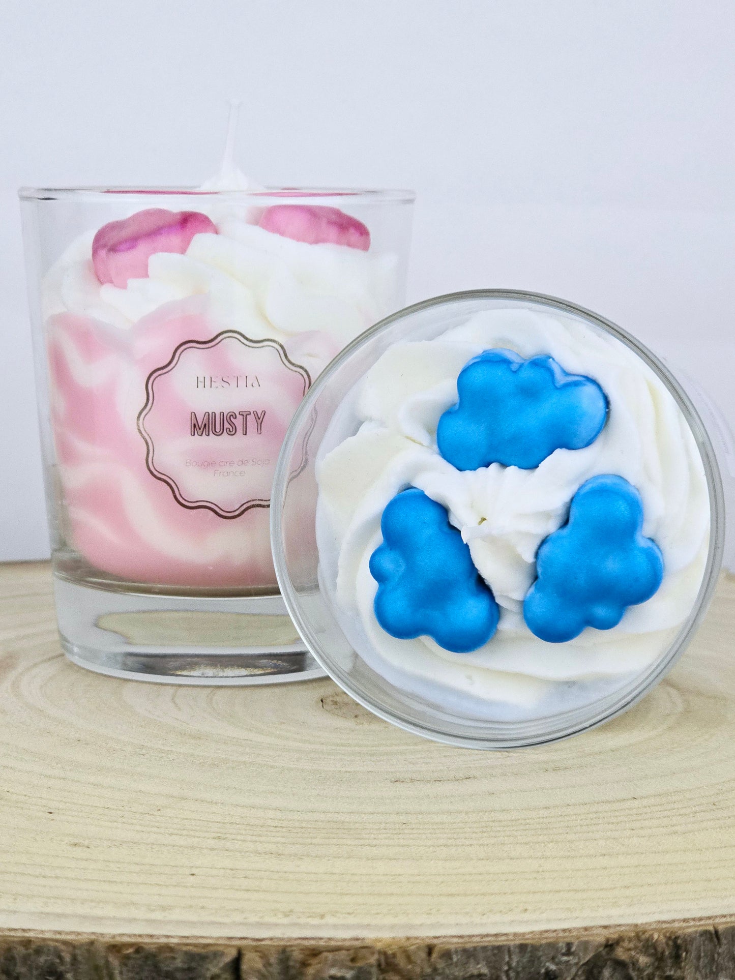 Bougies parfum Musty – Versions Boys & Girls – Cire de soja & fragrances de Grasse