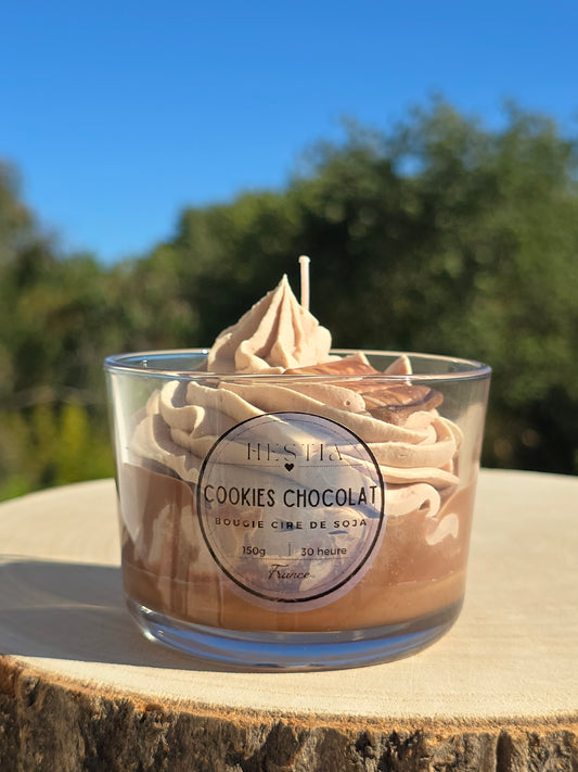 bougie gourmande mousse chocolat parfum Grasse cire de soja